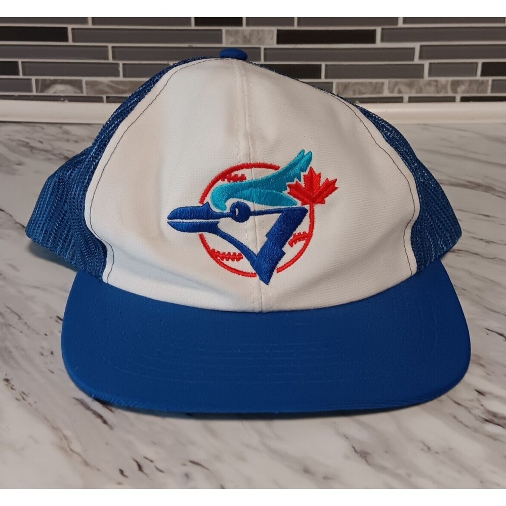 VTG Ted‎ Fletcher Toronto Blue Jays Trucker Mesh Adjustable Snap Back Hat Cap